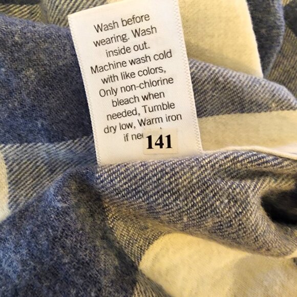 Sonoma Men’s XXL Supersoft Flannel Shirt – Blue & White Check NWT - Picture 10 of 10